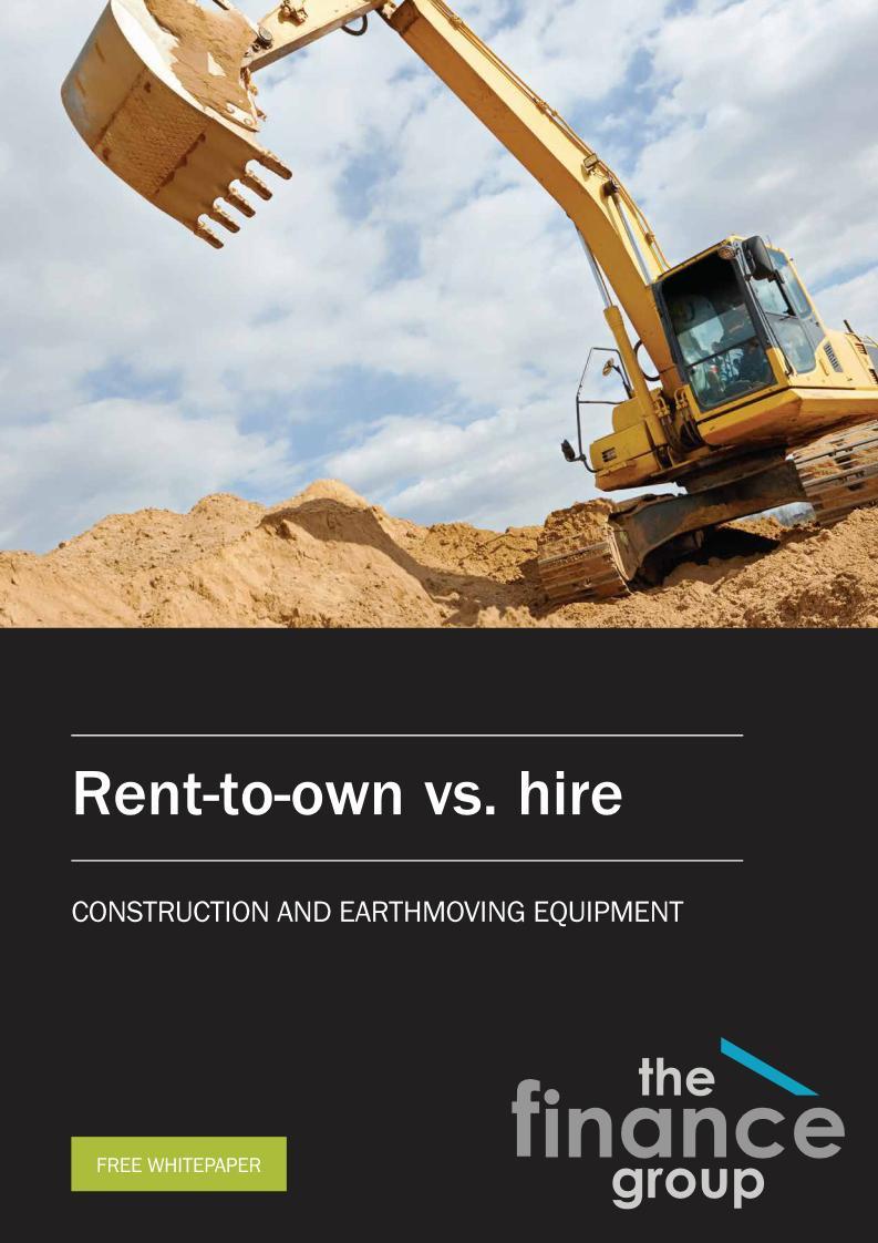 Construction and Earth moving Equipment Finance Sydney Low Doc